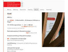 Tablet Screenshot of itz-institut.ch